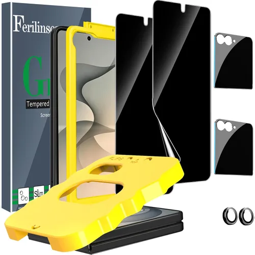 Vista 28 de Ferilinso [Instalación Automática de Polvo] Pack de 3 Protectores de Pantalla de Privacidad para Google Pixel 10 Pro XL, Accesorios Compatibles