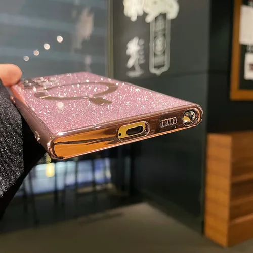 Vista 5 de Funda para Samsung Galaxy S22 [compatible con MagSafe] con protector de lente de cámara, ligera y de lujo, a prueba de golpes, resistente funda
