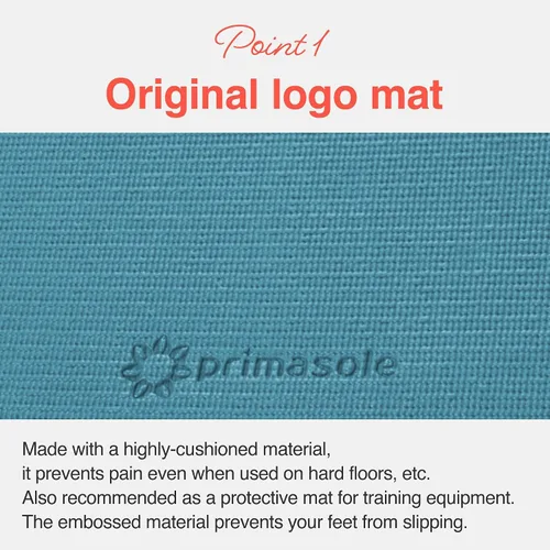 Vista 2 de Primasole Tapete de yoga profesional de 1/4 de pulgada de grosor – Tapete de ejercicio antideslizante para yoga, gimnasio y entrenamientos en casa