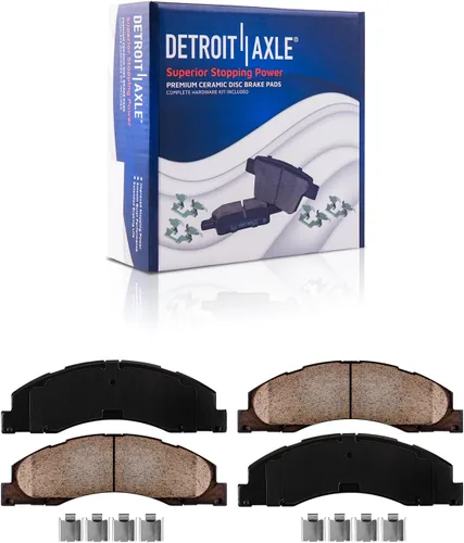 Vista 53 de Detroit Axle - Pastillas de Freno Delantero Izquierdo Reemplazo de Pinza de Disco para Dodge Ram 1500 Dakota Mitsubishi Raider - Juego de 3 piezas