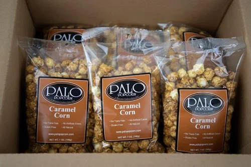 Vista 2 de Palo Popcorn Maíz caramelo, bolsa de 7 onzas (paquete de 6)