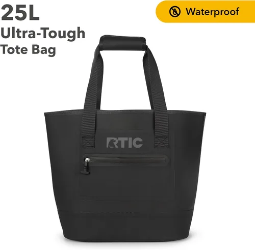 Vista 4 de Bolsa de mano ultra resistente RTIC, impermeable para playa, piscina, toalla, compras, de alta resistencia, resistente a perforaciones, pequeña