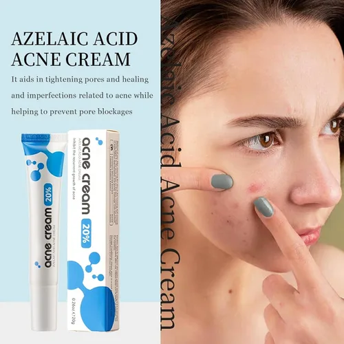 Vista 3 de Crema de Ácido Azelaico al 20% para el Acné Facial, Ácido Azelaico con Ácidos Hialurónicos para el Alivio del Enrojecimiento Facial, Crema