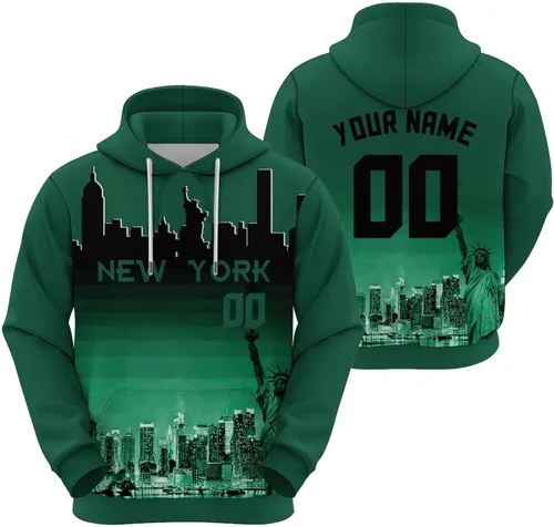Vista 20 de Custom Football Hoodies City Night Skyline Personalized Sweatshirt Name Number Fan Gift Pullover for Men Women Youth