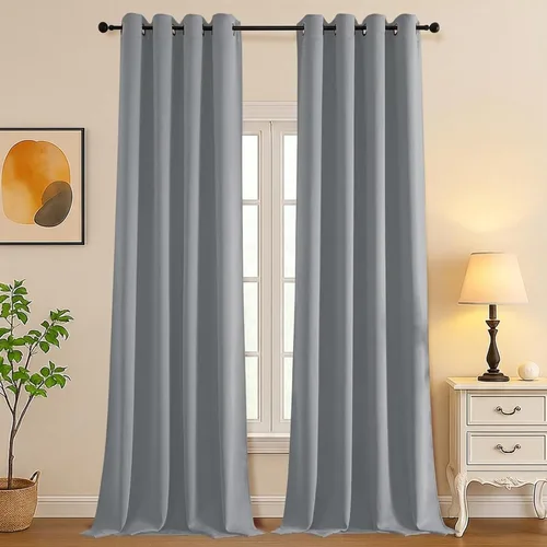 Vista 145 de Simplebrand Juego de 2 paneles de cenefa aguamarina para ventana de cocina de 14 pulgadas de largo, cortinas de oscurecimiento de habitación