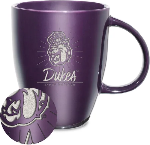Vista 57 de Rico Industries - Taza de lustre cerámico con grabado láser de la NCAA de 18oz - Café-Té