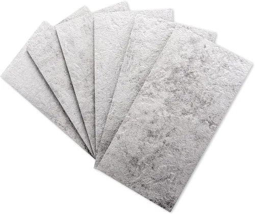 Vista 2 de Art3d Paquete de 102 protectores contra salpicaduras para despegar y pegar Piedra natural blanca