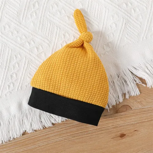 Vista 6 de VSFAOV Conjunto de 2 piezas de gorro para bebé recién nacido, con estampado de letras y sombrero, para bebé