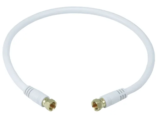 Vista 4 de Monoprice RG6 Quad Shield CL2 - Cable coaxial con conector tipo F para televisión, 1.5 pies