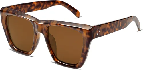 Vista 42 de SOJOS Fashion Oversized Square Cat Eye Polarized Sunglasses for Women Trendy Cateye Style Womens Sunglasses SJ2179