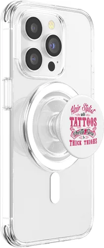 Vista 3 de Estilista con tatuajes estilista PopSockets MagSafe PopGrip para iPhone