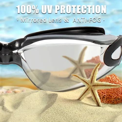 Vista 3 de EverSport Paquete de 2 gafas de natación antivaho para adultos, hombres, mujeres, jóvenes y niños