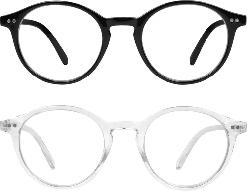 Vista 12 de Yogo Vision Blue Light Blocking Glasses Men Women Computer Anti Eyestrain Glasses Round Frame Blue Light Blocker Eyeglasses