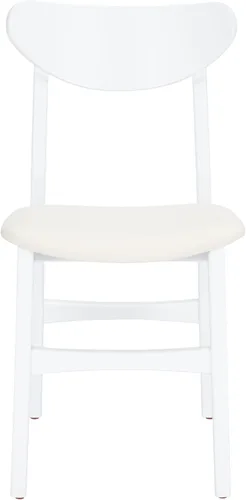 Vista 11 de Safavieh Home Lucca - Silla de comedor con cojín retro natural y blanco, juego de 2 natural / blanco