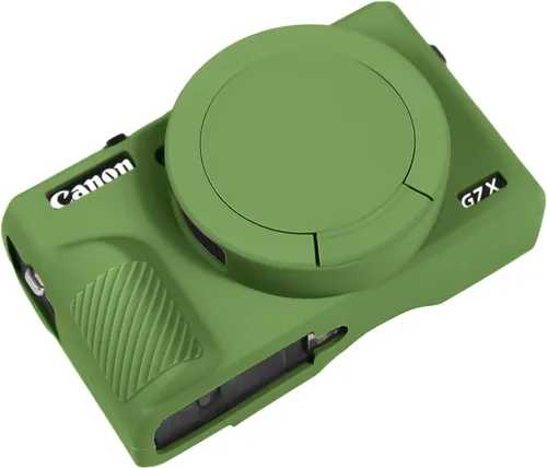 Vista 13 de Funda G7X Mark III, Funda Protectora para Cámara Digital Canon Powershot G7X Mark III, Funda de Silicona con Cubierta de Lente Extraíble, Funda