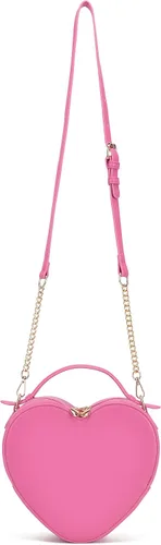 Vista 7 de lola mae Bolso cruzado con forma de corazón para mujer, con cremallera alrededor del bolso de hombro