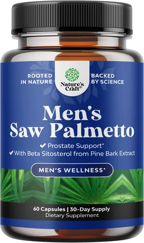 Vista 11 de Extracto de palma enana americana extra fuerte, complejo de hierbas avanzado para la salud del cabello y apoyo urinario con esteroles vegetales