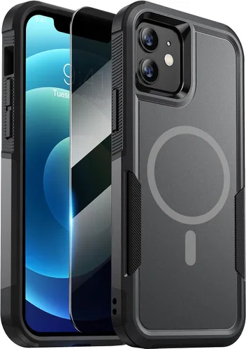 Vista 97 de Diaclara Funda diseñada para iPhone 12/iPhone 12 Pro, [con protector de pantalla de privacidad] [antiespía]