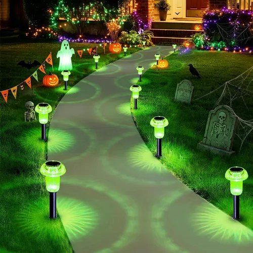 Vista 14 de Priddop Luces solares de Navidad impermeables para exteriores, paquete de Varios