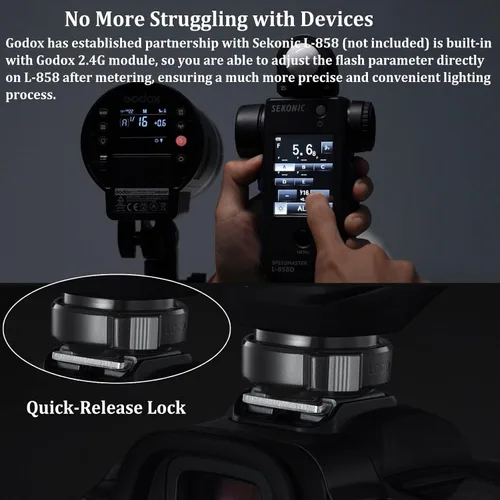 Vista 8 de GODOX Disparador de flash inalámbrico XProII-S TTL para cámaras Sony, 2.4G 1/8000s HSS, Bluetooth incorporado para control de aplicación