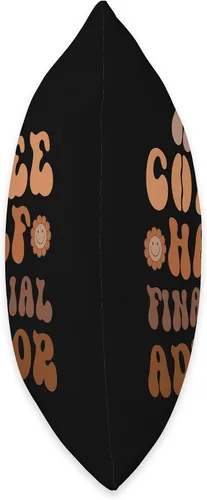 Vista 2 de Matching Financial Advisor Gifts, Half Financial Advisor Groovy Coffee Lover - Almohada de 16 x 16 pulgadas, multicolor