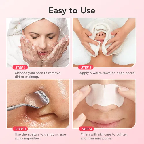 Vista 8 de Litbear - Juego de herramientas para eliminar puntos negros, 6 unidades Blackhead Pimple Comedones Extractor, Acne Tools Extractor kit, Scraper