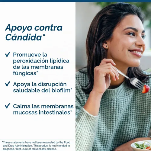 Vista 2 de Researched Nutritionals Elim-A-Cand - Candida Support - Suplementos microbianos e intestinales para la salud con berberina, olmo resbaladizo