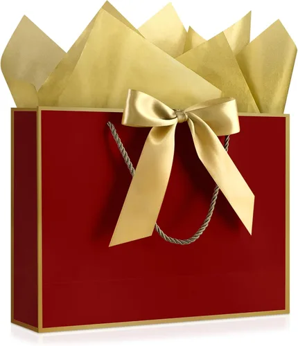 Vista 33 de JMANNI Bolsas de regalo, 3 piezas de tamaño mediano con cinta de lazo, bolsa de regalo de papel portátil, patrón de mármol, para cualquier ocasión