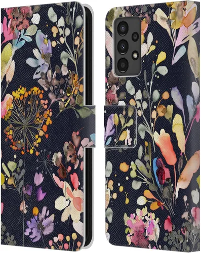 Vista 267 de Head Case Designs Officially Licensed Ninola Beige Wild Grasses Leather Wallet Case Compatible with Samsung Galaxy A07 4G
