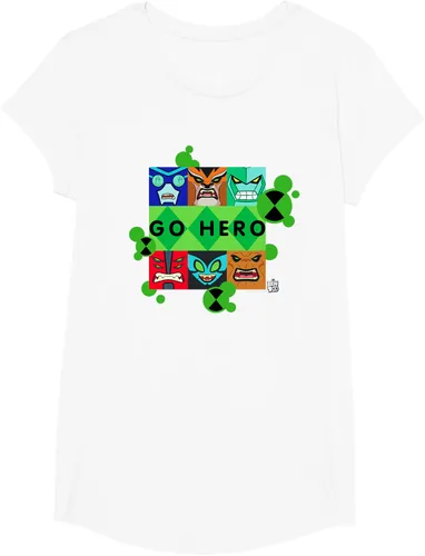 Vista 23 de Ben 10 Go Hero - Camiseta, Azul / Patchwork, S