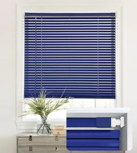 Vista 18 de LazBlinds Mini Persianas de Aluminio de 1", Sin Herramientas-Sin Taladro, Persianas Sin Cordón para Ventanas Interiores, Persianas Horizontales