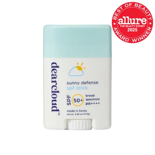 Vista 2 de dearcloud Protector solar en barra SPF 50+ PA++++ - Protector solar coreano (.68 oz) Fórmula vegana · Aloe Vera · Cica · Acabado de imprimación