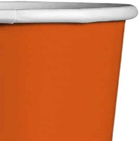 Vista 3 de 4 rollos de serpentinas de papel crepé de 290 pies, fabricadas en Estados Unidos (naranja)