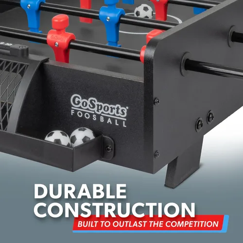 Vista 3 de Juego de futbolín de mesa GoSports de 32 pulgadas - Roble o Negro Tabletop