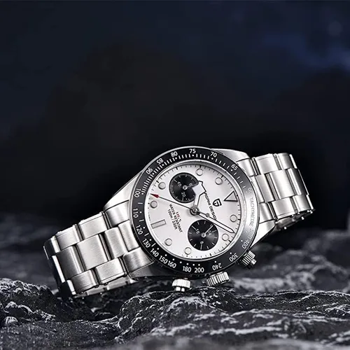 Vista 4 de LACZ DENTON Pagani Design PD1644 Relojes de cuarzo para hombre, acero inoxidable, cronógrafo, impermeable, 100M, reloj deportivo para hombre, regalo