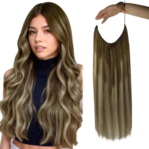Vista 49 de Full Shine - Extensiones invisibles de cabello con alambre de 12 pulgadas