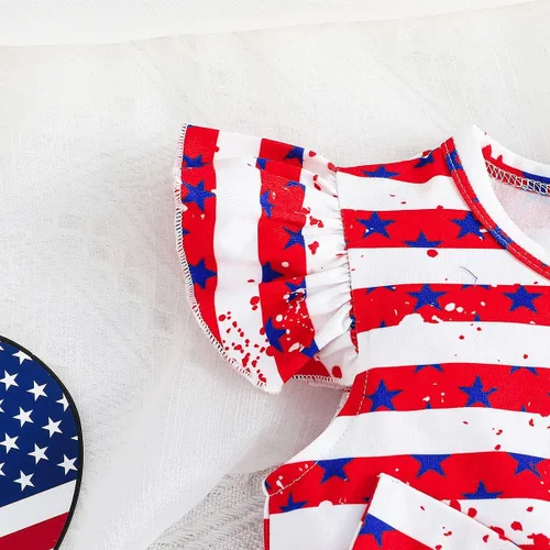 Vista 3 de LYQTloml Vestidos de bebé niña con volantes de manga larga con lazo entretejido floral princesa tutú faldas ropa para niñas pequeñas
