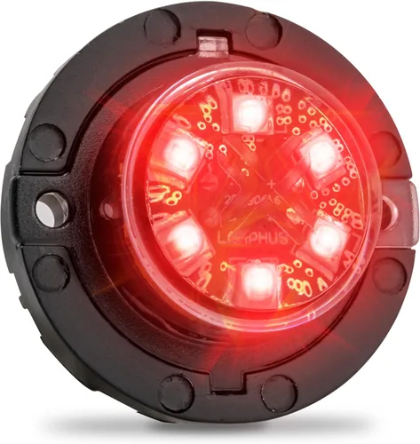 Vista 19 de Lamphus SnakeEye III - Luz estroboscópica de posición oculta [SAE Clase 1] [IP67 Impermeable] [72 Modos de flash] [Función TBT] Luces de advertencia