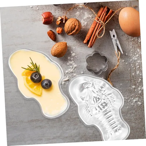 Vista 9 de Pastel de arroz de gelatina de metal para cocina Pudín Mousse Suministros para hornear alimentos seguros para el calor