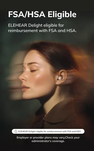 Vista 6 de ELEHEAR -Delight Audífonos OTC para personas mayores y adultos, mejora del habla impulsada por IA, calidad de sonido superior, diseño cómodo