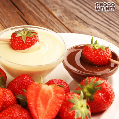 Vista 6 de CHOCOMELHER Blanco - Paquete de 2 unidades de chocolate blanco con leche para chocobananos - Recubrimiento de chocolate - Lo mejor para cubrir