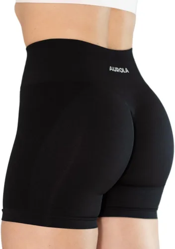 Vista 7 de AUROLA Intensify Shorts Women's Athletic Seamless High Waisted Running Gym Fitness Yoga Workout Short