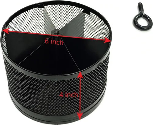 Vista 9 de SETTFRFE - Soporte giratorio de malla para escritorio, negro, 6 ranuras