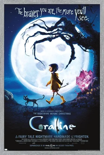 Vista 15 de Trends International Coraline - Póster de pared de una hoja Braver, 14.72 x 22.37 pulgadas, versión enmarcada de madera de granero Versión enmarcada