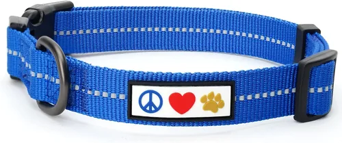 Vista 15 de Collar de entrenamiento reflectante para perros, de la marca Pawtitas, Negro