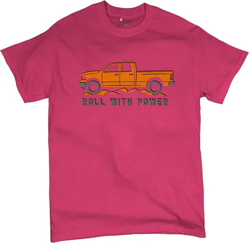 Vista 179 de Tee Hunt Camisetas gráficas y camisetas sin mangas para hombre Roll with Power Pickup Truck