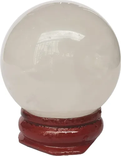 Vista 11 de Escultura de esfera de adivinación de cristal curativo de labradorita negra de 1.575 pulgadas, bola de piedras preciosas, colección decorativa