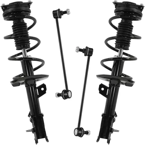 Vista 38 de Detroit Axle - Kit de 4 piezas RWD Puntales Delanteros Barras Estabilizadoras para Ford F-150 2021 2022 2023 2024, 2 Puntales con Resorte Helicoidal
