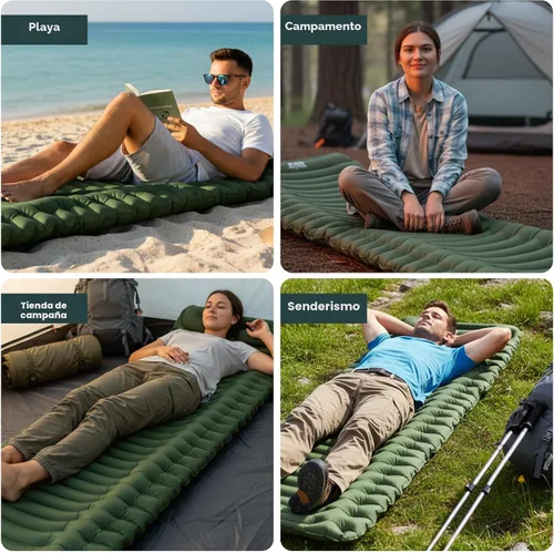 Vista 8 de Gear Doctors® Ether - Colchoneta de dormir ultraligera de 17.5 onzas – Colchón de aire para mochilero – Colchón de camping – Colchoneta inflable