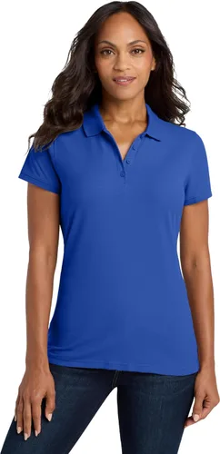 Vista 16 de Port Authority Polo Core Classic Piqué para mujer gris gusty